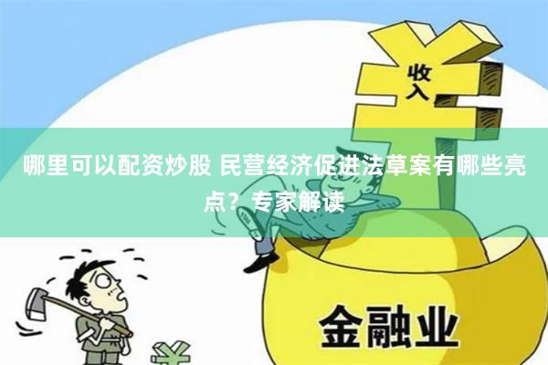 哪里可以配资炒股 民营经济促进法草案有哪些亮点？专家解读